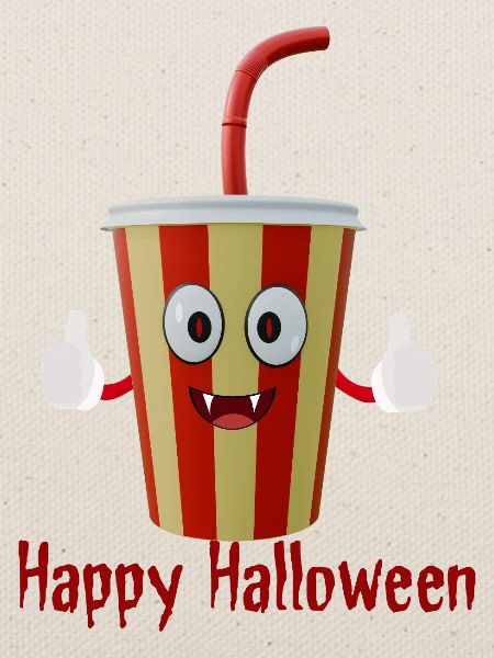 Frohen Halloween-Cola-Becher