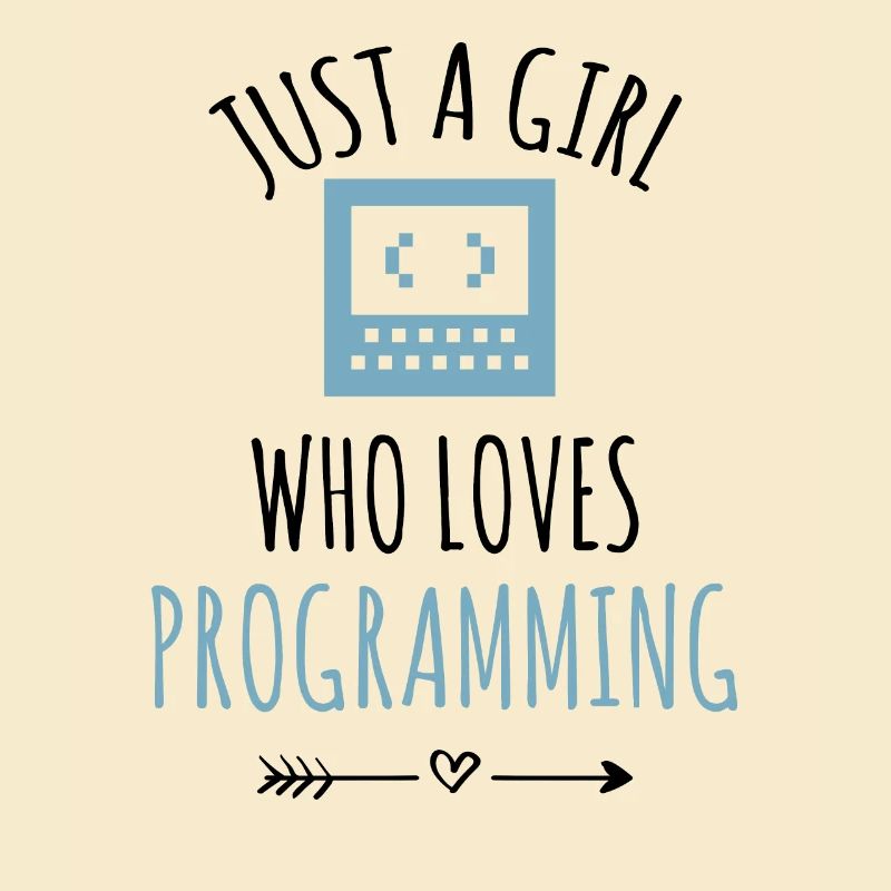 Programmer coding girl programming