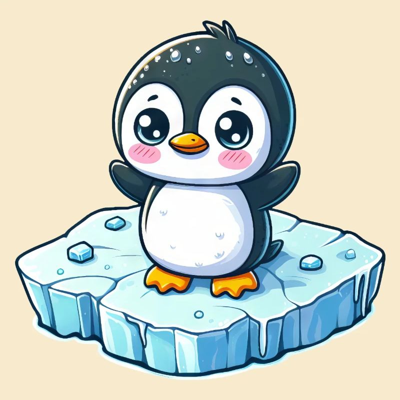Pinguin, Schmelzendes Eis, Südpol