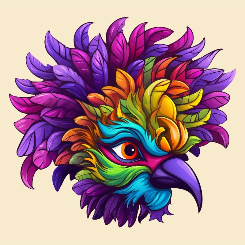 Flamingo Mardi Gras Maske