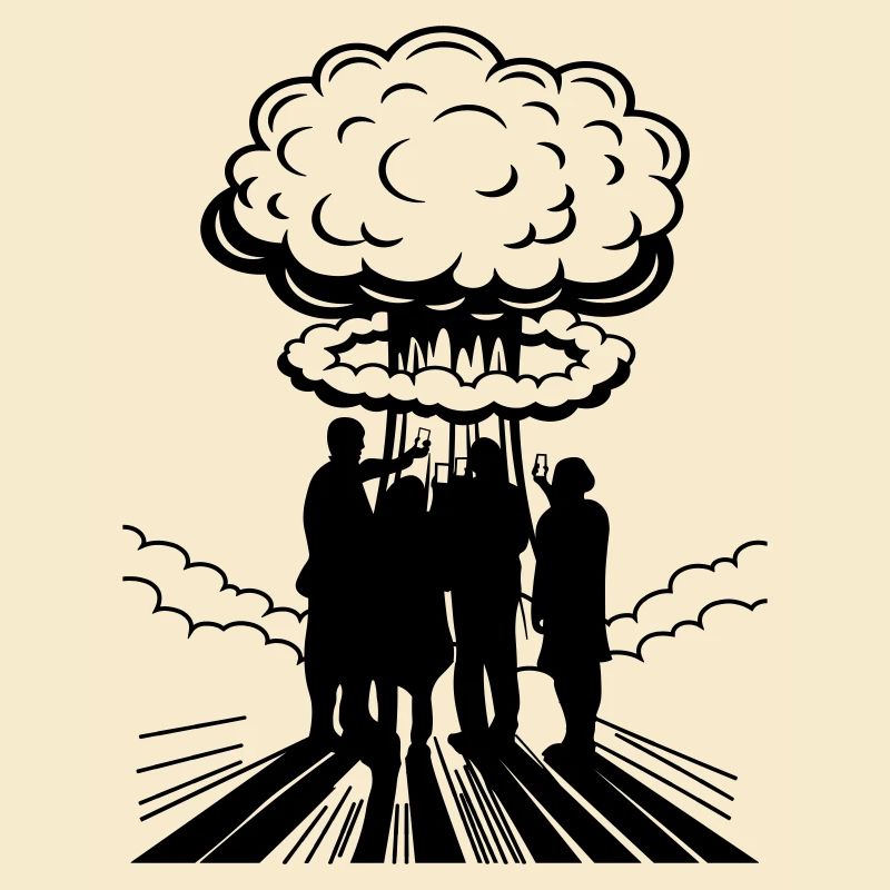 | changeable de couleur Bombe atomique Selfie Explosion nucléaire