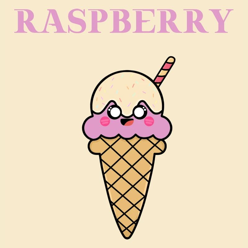 Raspberry Himbeer Eis Eiscreme Geschenkidee süß