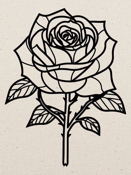 Rose Blume Dornen