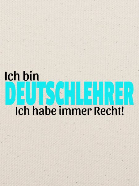 deutsch lehrer Geschenkidee lustiger Spruch