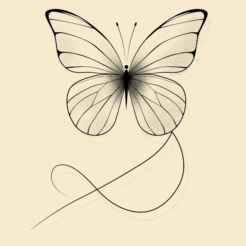 Filigraner Schmetterling