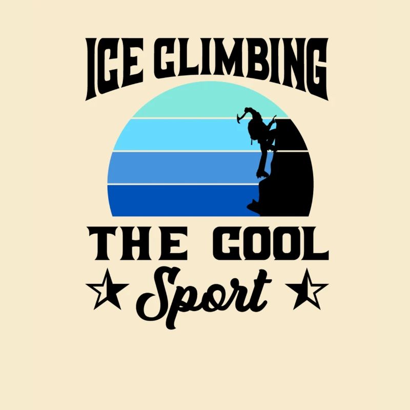 Eiskletterer Eisklettern Sportler Eis Klettern