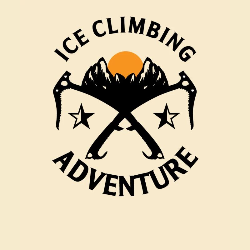 Eiskletterer Eisklettern Sportler Eis Klettern