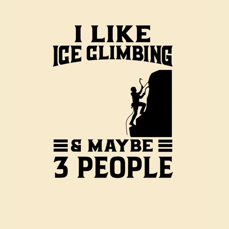 Eiskletterer Eisklettern Sportler Eis Klettern