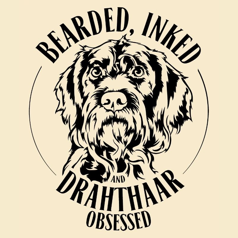 Bearded Inked Drahthaar Obsessed Deutsch Drahthaar