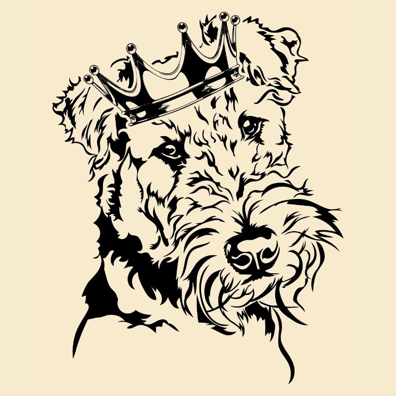 Airedale Terrier Crown Dog Dogs Wilsigns