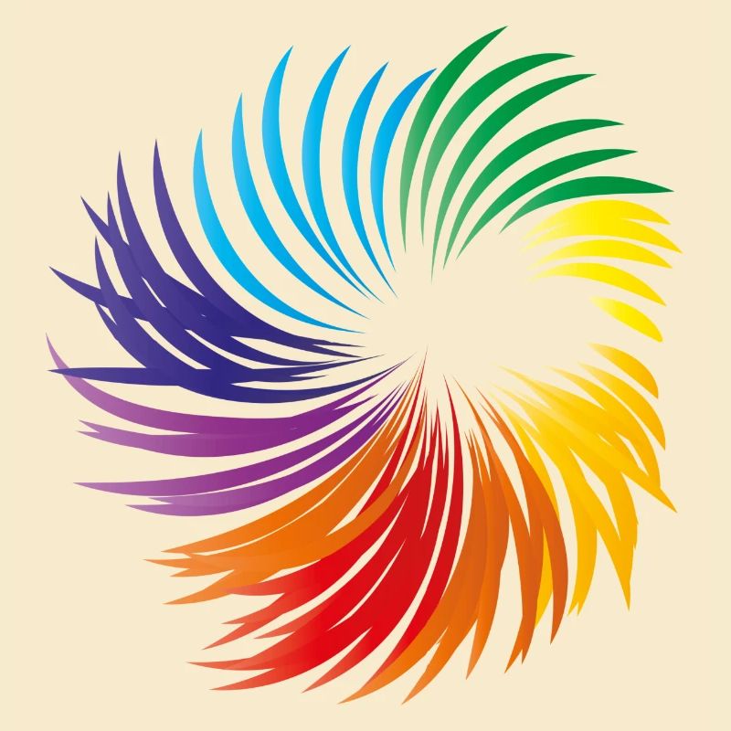 Wirbel Regenbogen