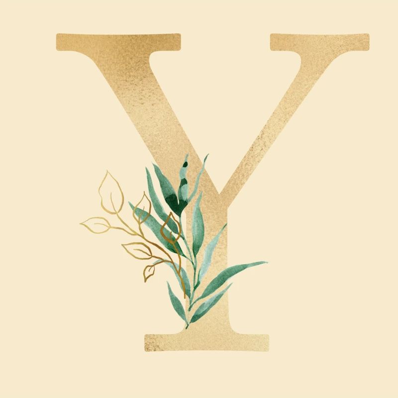 Customizable Monogram Y Botany