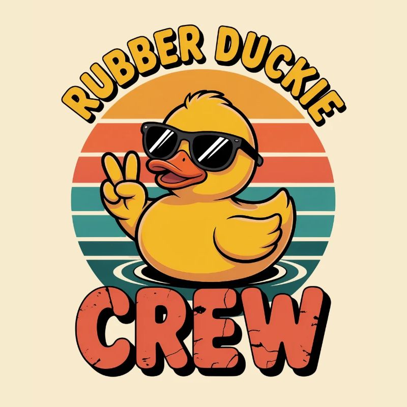 Rubber Ducks Crew Retro Yellow Rubber Duck