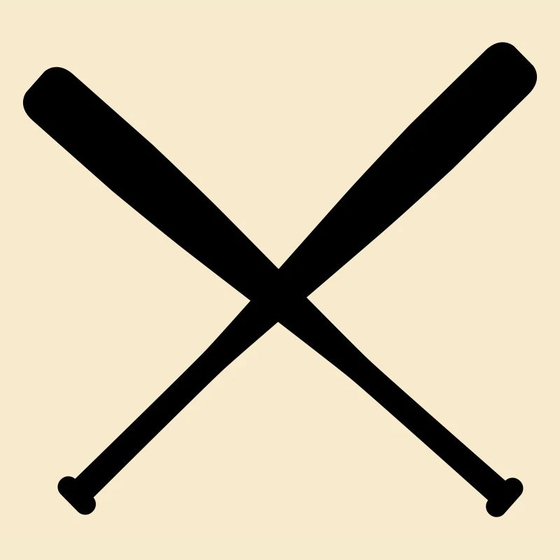 baseball bat crossed