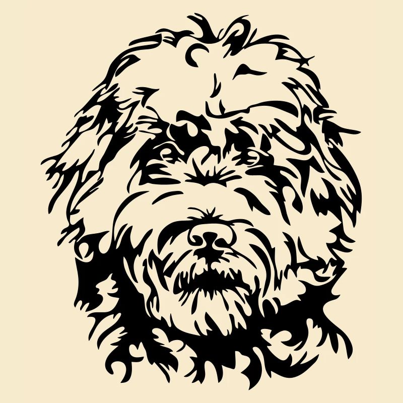 PORTRAIT DE LABRADOODLE GOLDENDOODLE