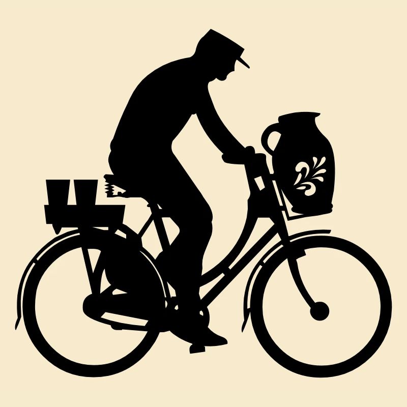 Fahrrad & Bembel in Frankfurt (Mann)