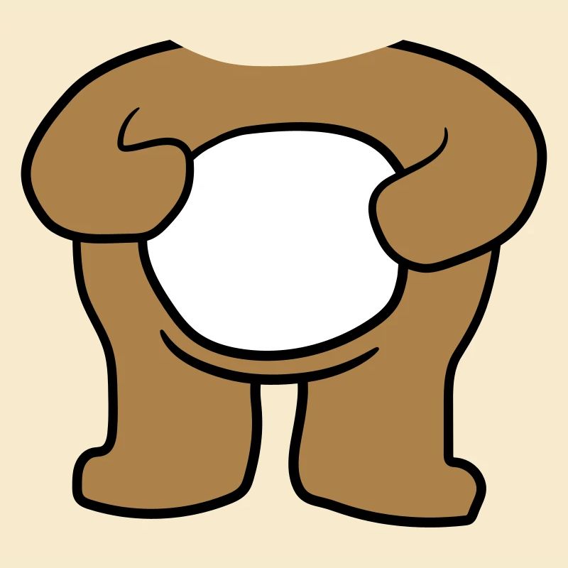 baer koerper without upside-down suesser smaller t