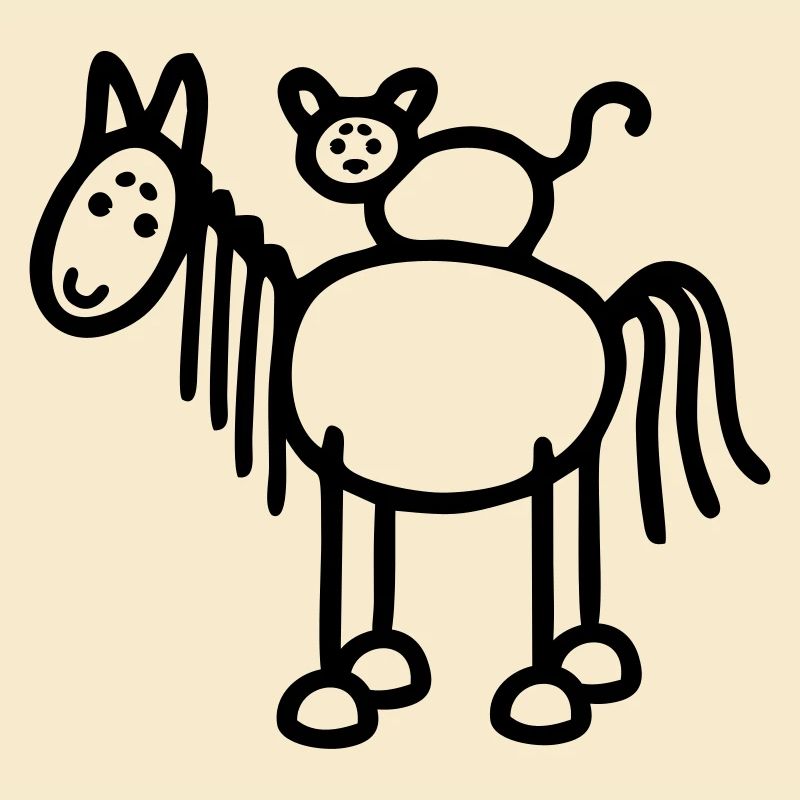 Pferd & Katze