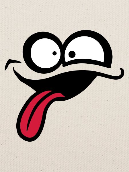 Crazy comic face