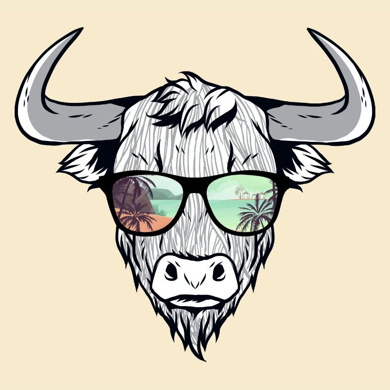 Cooler Bison Stier mit Zottelhaar