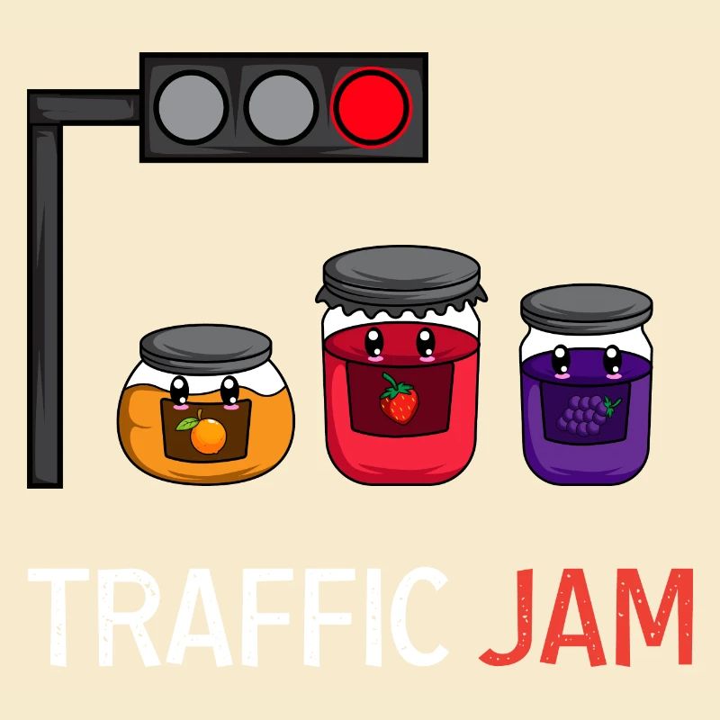 Traffic Jam Funny Illustrator Poison