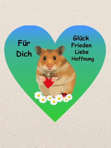 Hamster Menno Herz Mutmacher Motivation