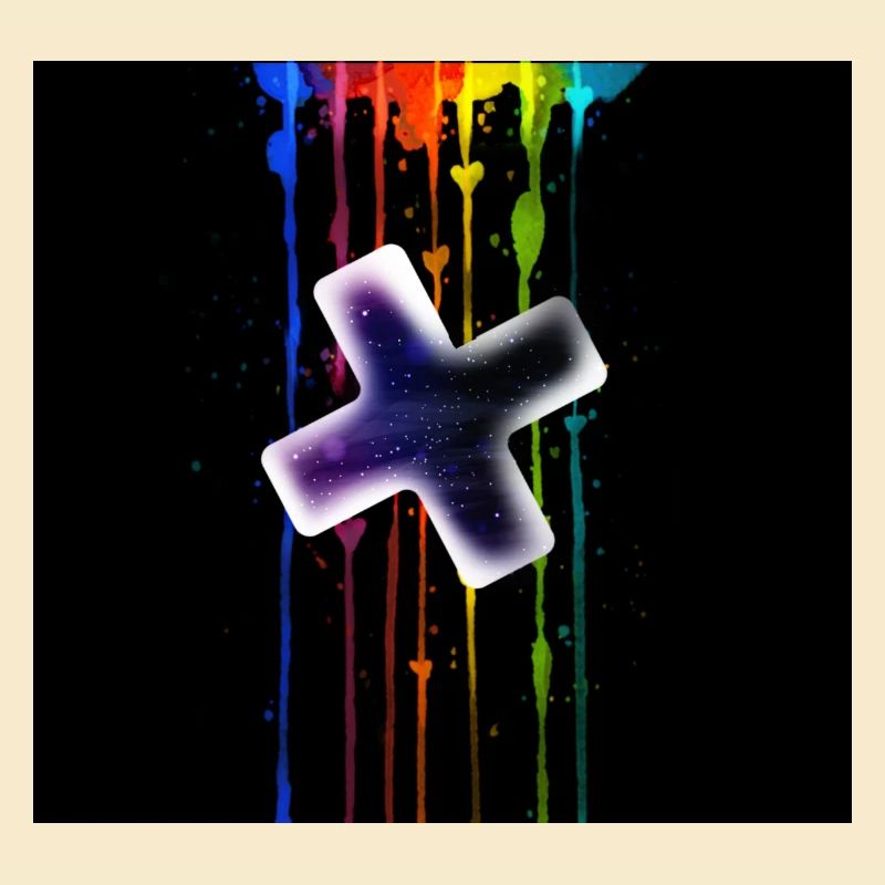 Plus vor einen Regenbogen