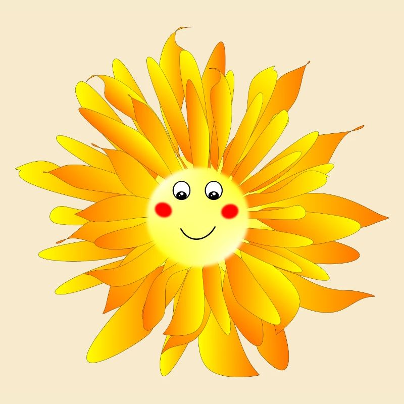 Blume mit Augen
