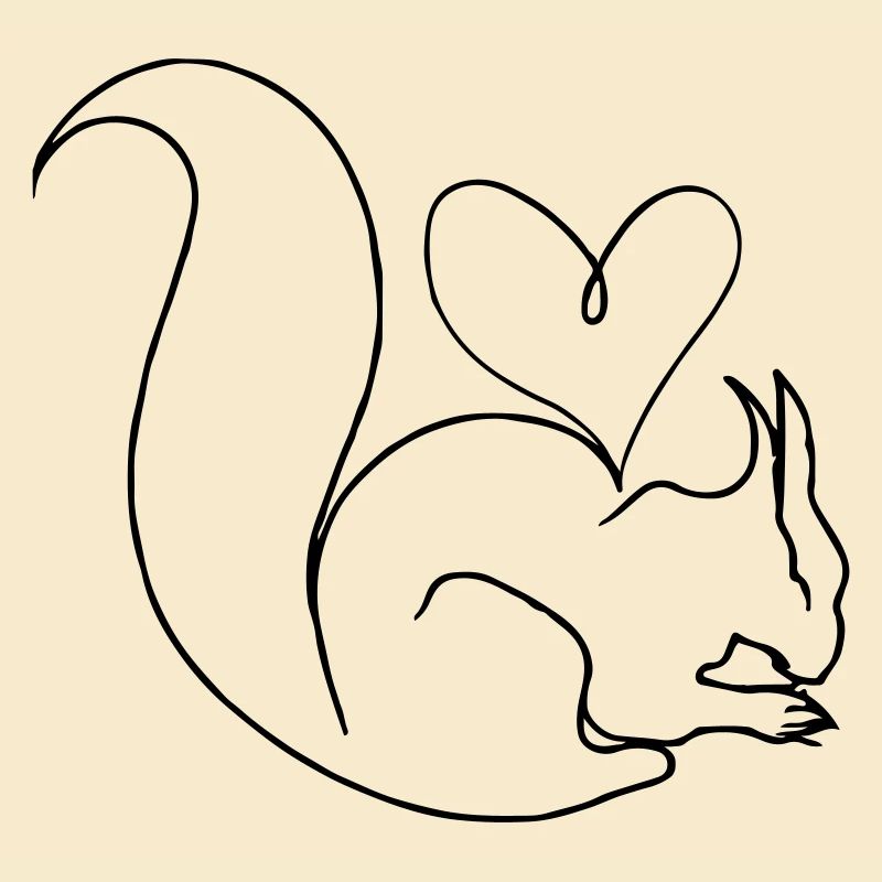 Eichhörnchen Herz