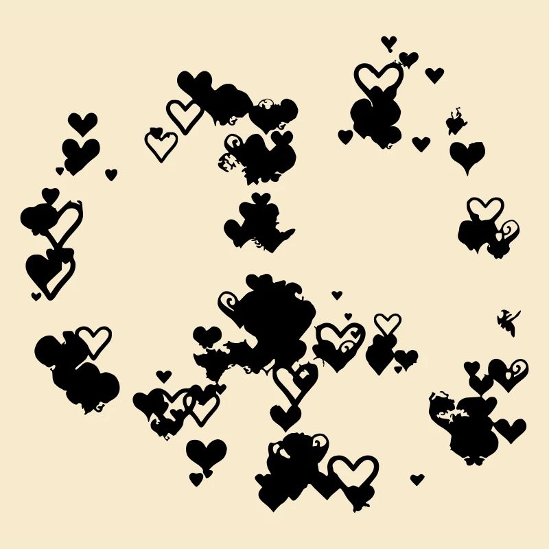 Peace Drawn Drawing Designer Vector