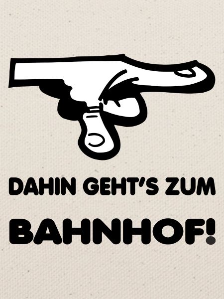 Dahin gehts zum Bahnhof!