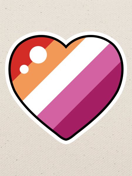 Herz (Lesbische Flagge)