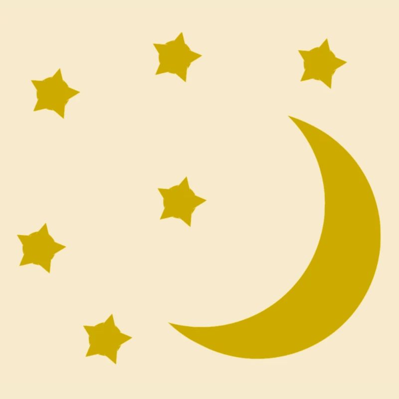 Mond und Sterne