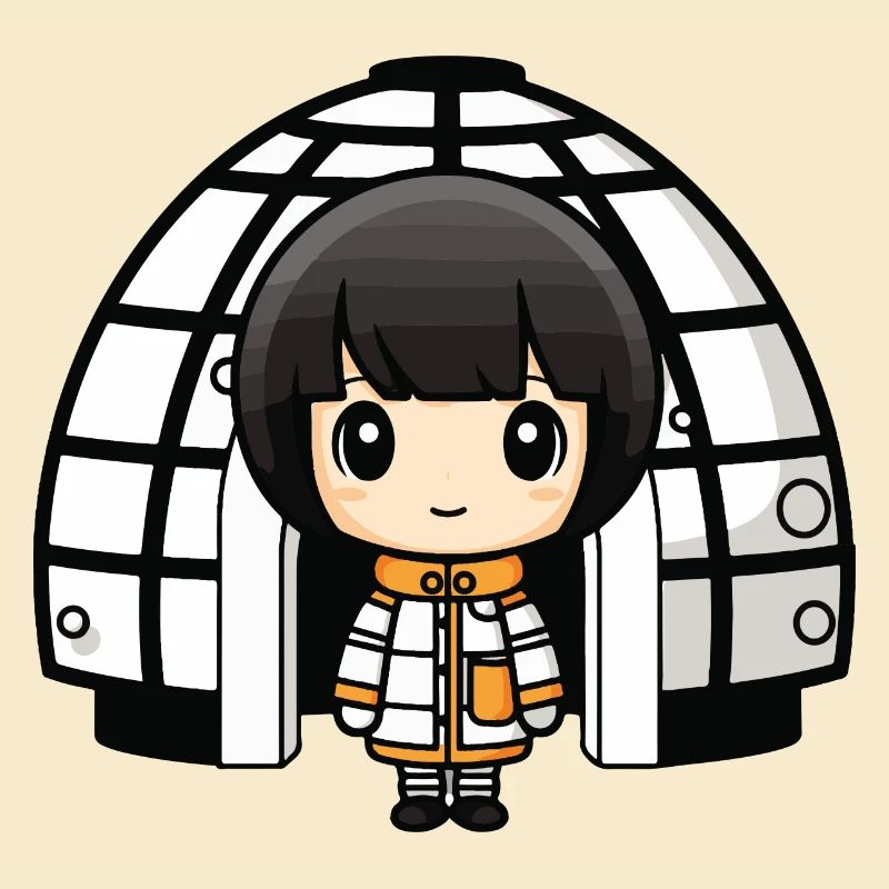 Winter Eskimo Igloo Comic