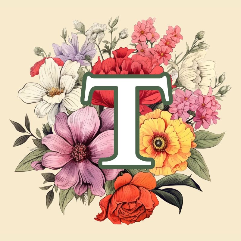 Bouquet de monogramme T