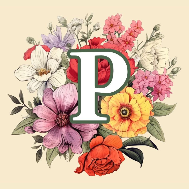 P Bouquet de monogramme