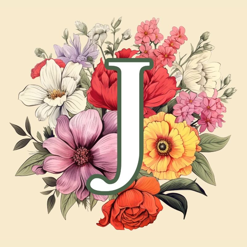 J Bouquet de monogramme
