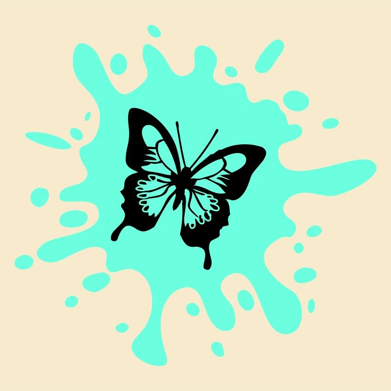 Schmetterling Farbklecks