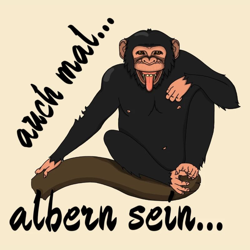 Schimpanse "auch mal albern sein..."