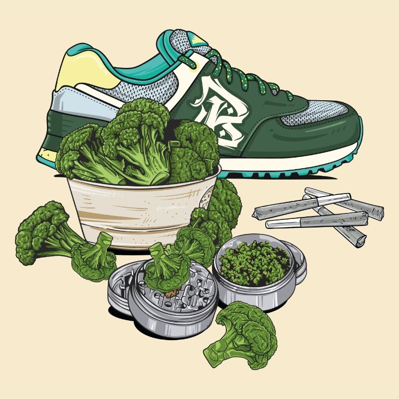 Baskets (vert) // Illustration