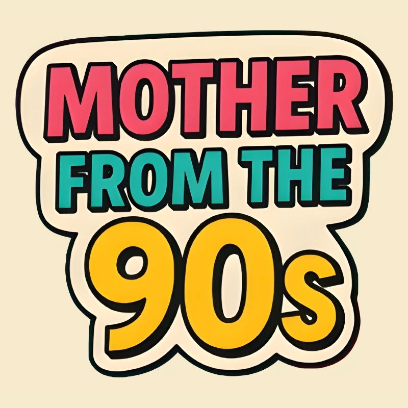 Mutter aus den 90er Jahren - Retro Muttertag Graffiti