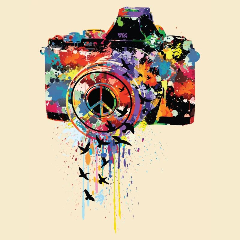 splattered camera