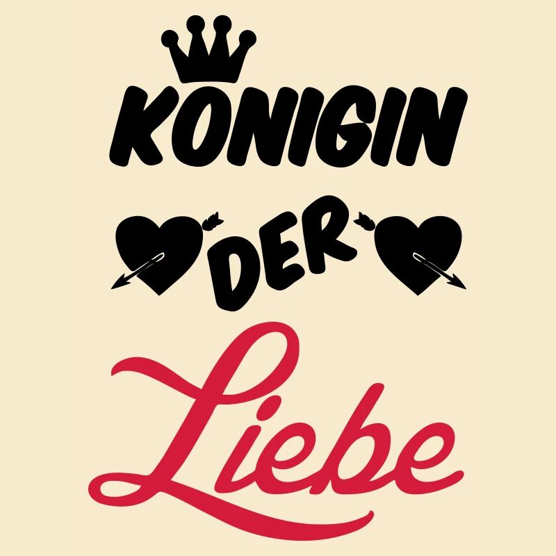 Königin der Liebe Krone Paar Geschenk Spruch Fun