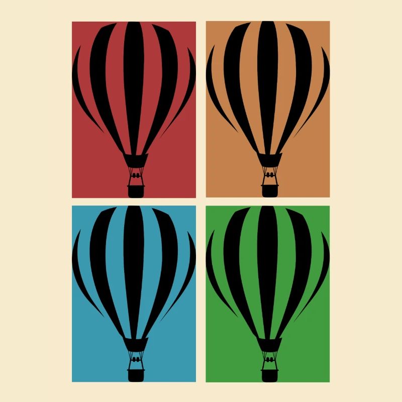Heißluftballon - Collage