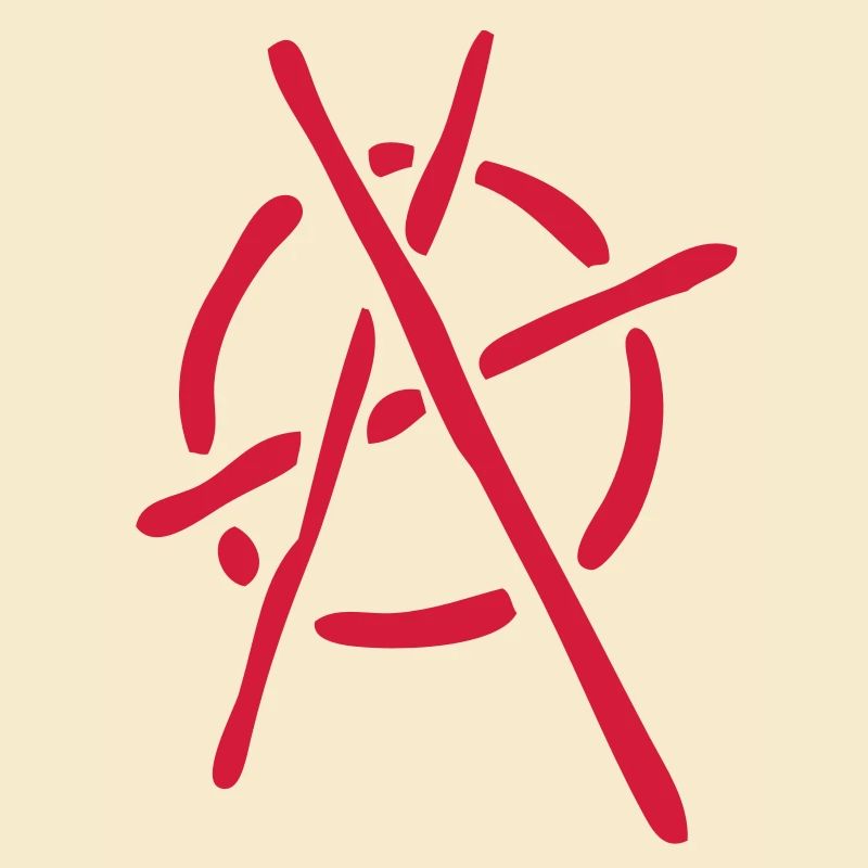 anarchy logo stencil