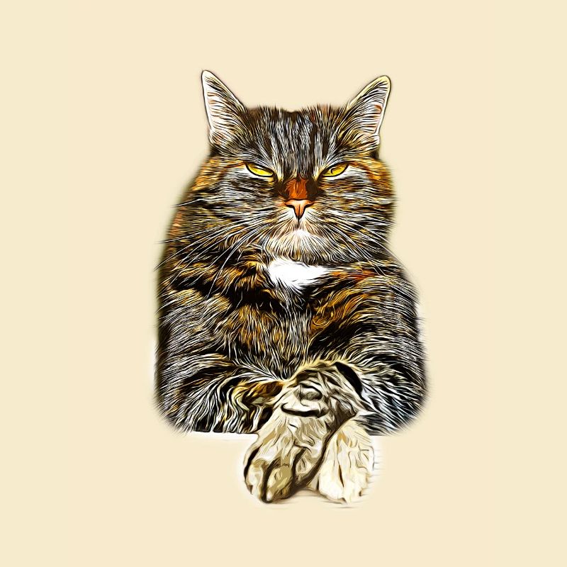 gxp katze cat like a boss vector art