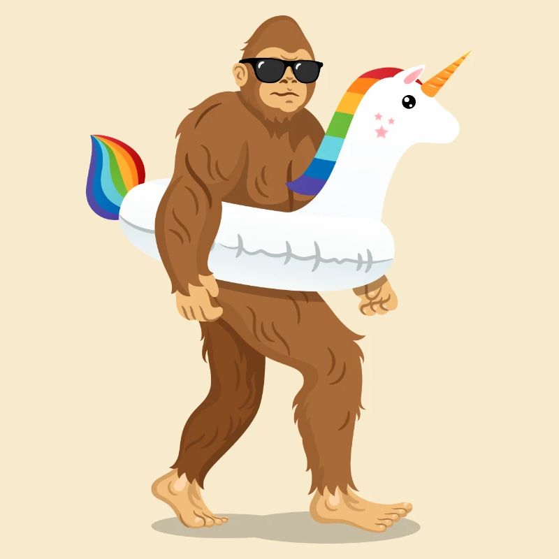 Bigfoot Unicorn Float
