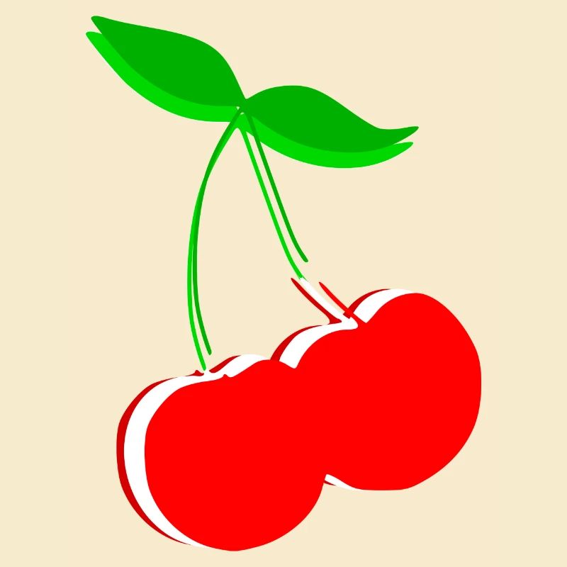 Cherry Retro Fruit Fruit Gift Gift Idea