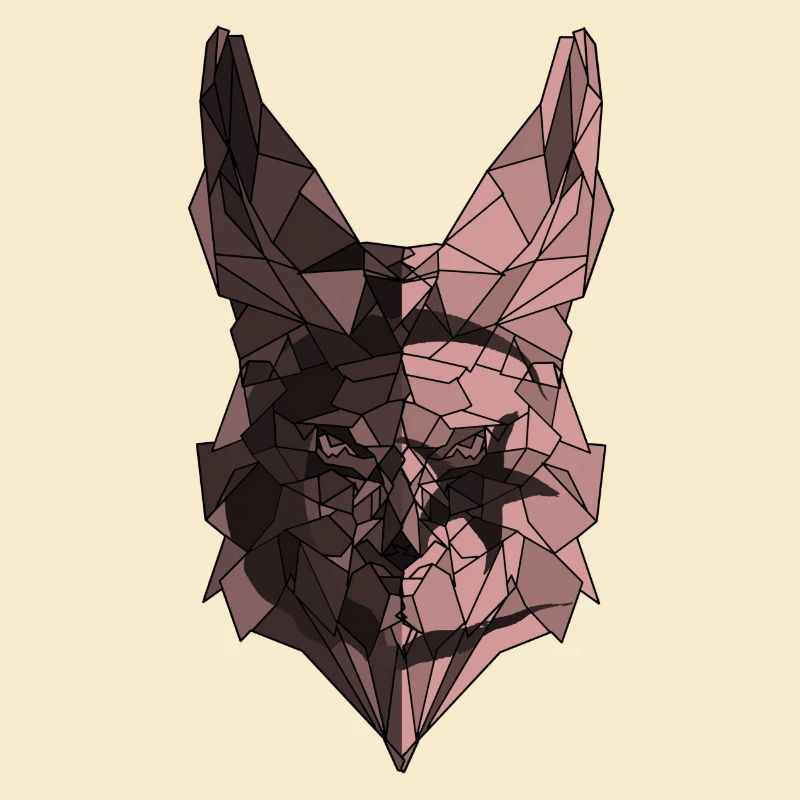 Fennec Polygonflagge von Algerien