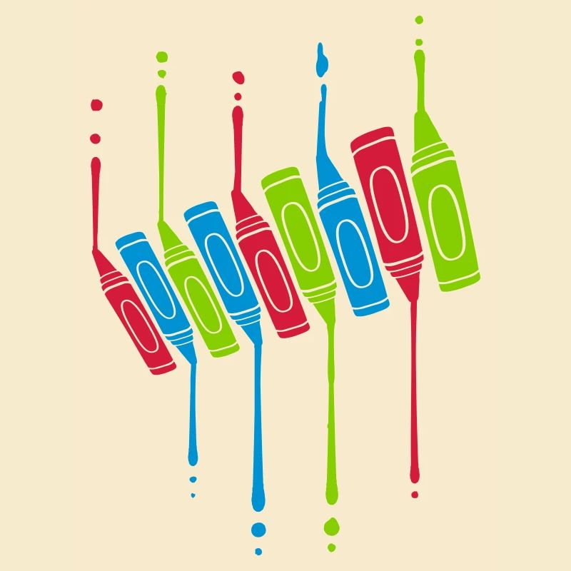 Crayons Drops Cool Design